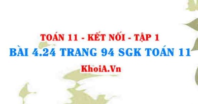 Bài 4.24 trang 94 SGK Toán 11 tập 1 Kết nối tri thức